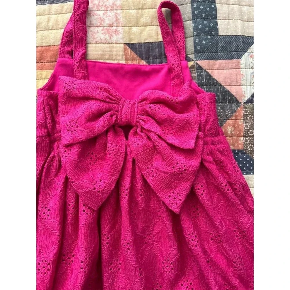 The Children’s Place Girls Tank Dress with Big Back Bow Size 5/6 NWT